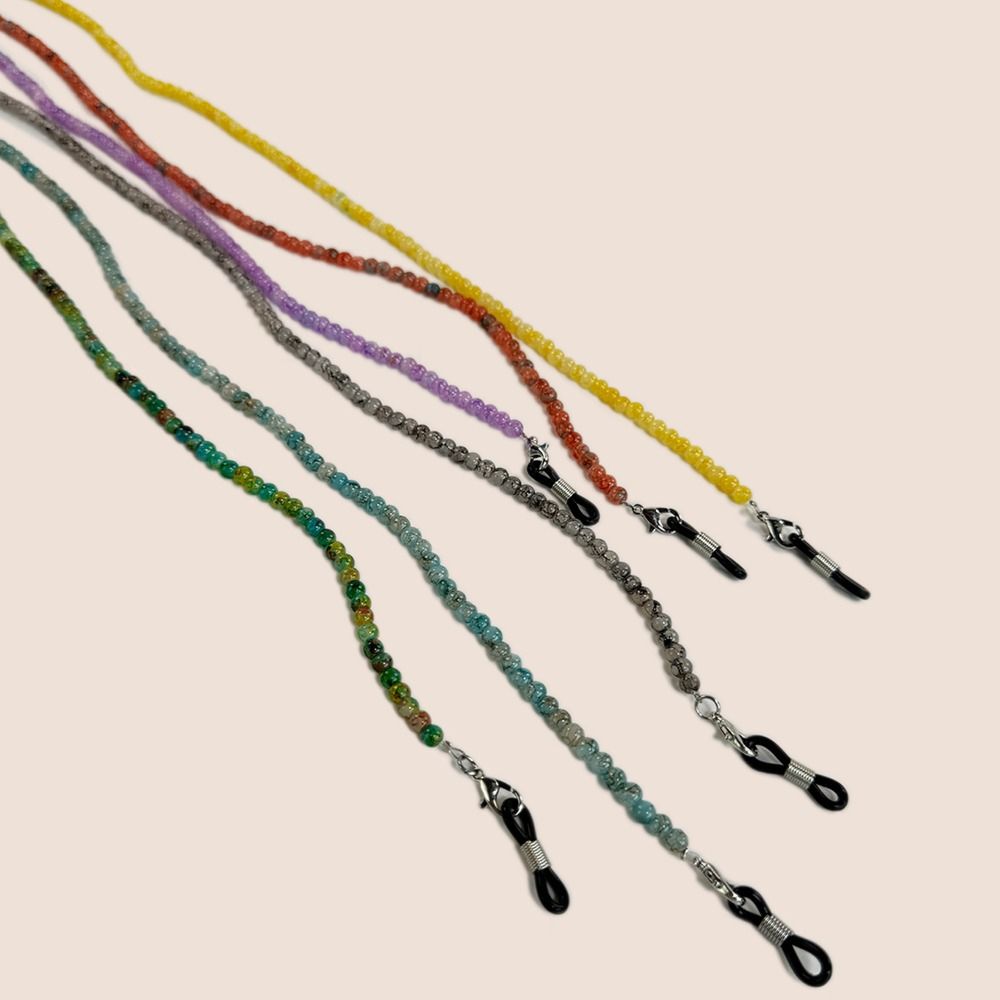 Mask Lanyard Adjustable - Chaîne de lunettes en verre coloré
