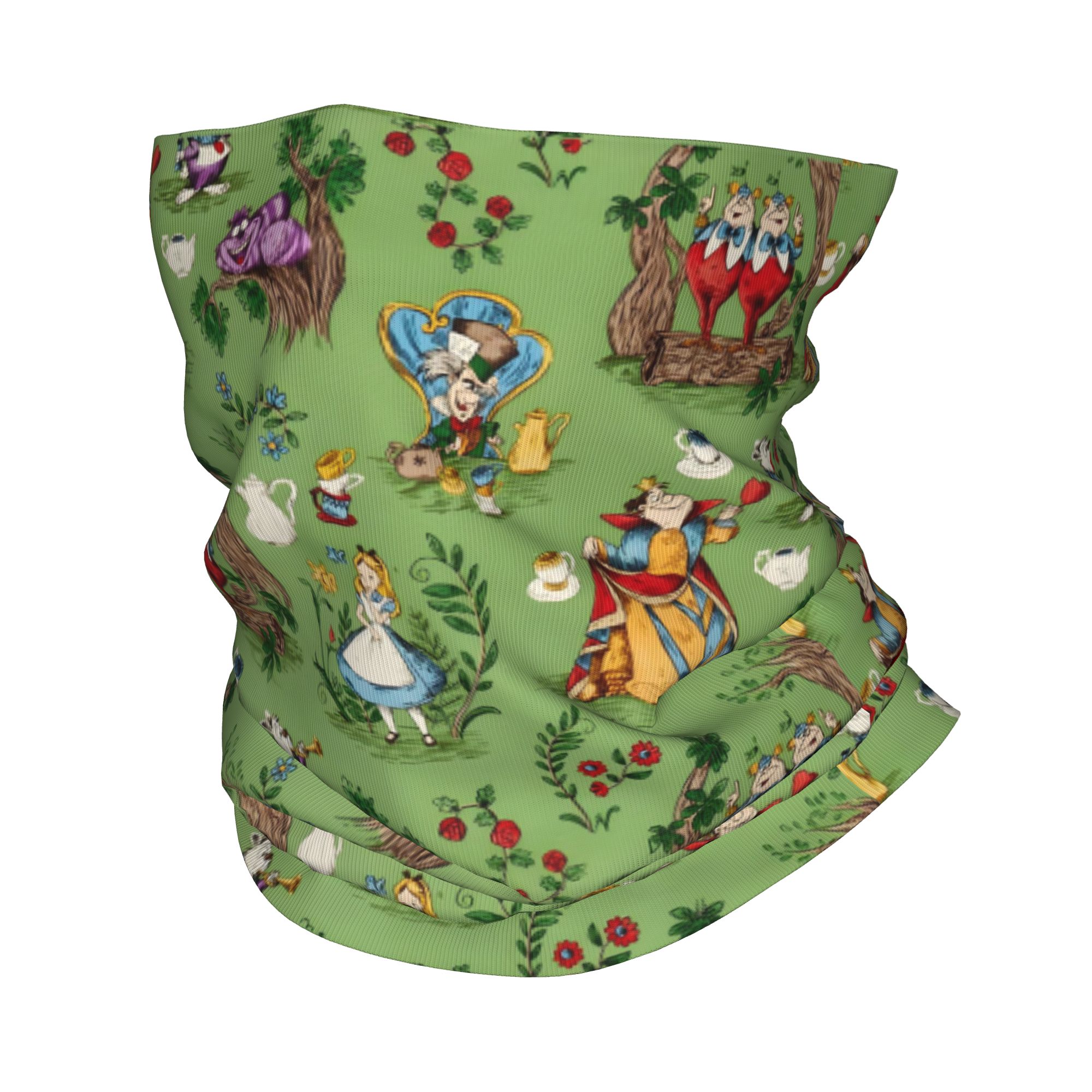 Neck Gaiter Face Cover - Cache-cou bandana personnalisé Alice au pays