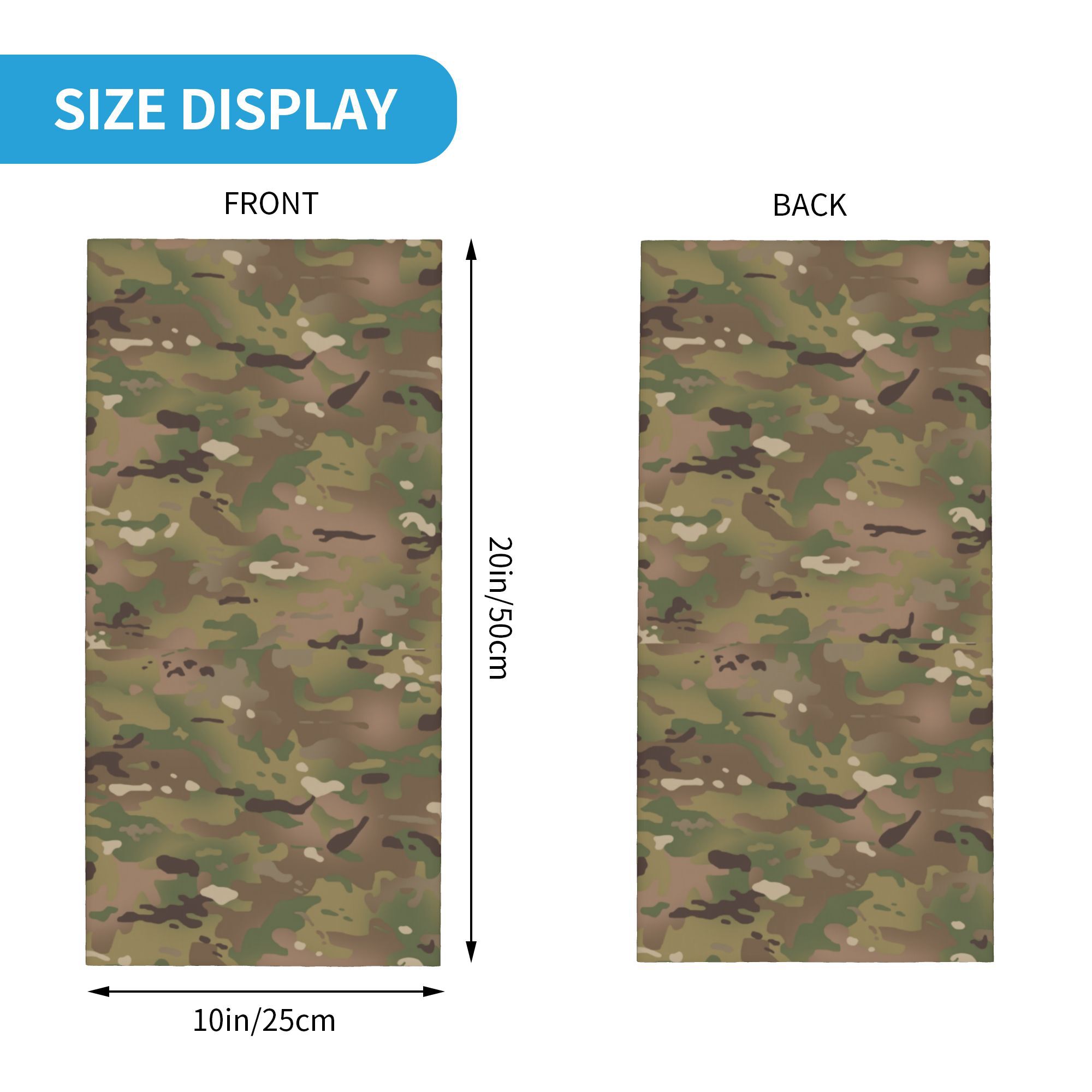 Modèle de Camouflage militaire - Neck Gaiter Face Cover avis et prix