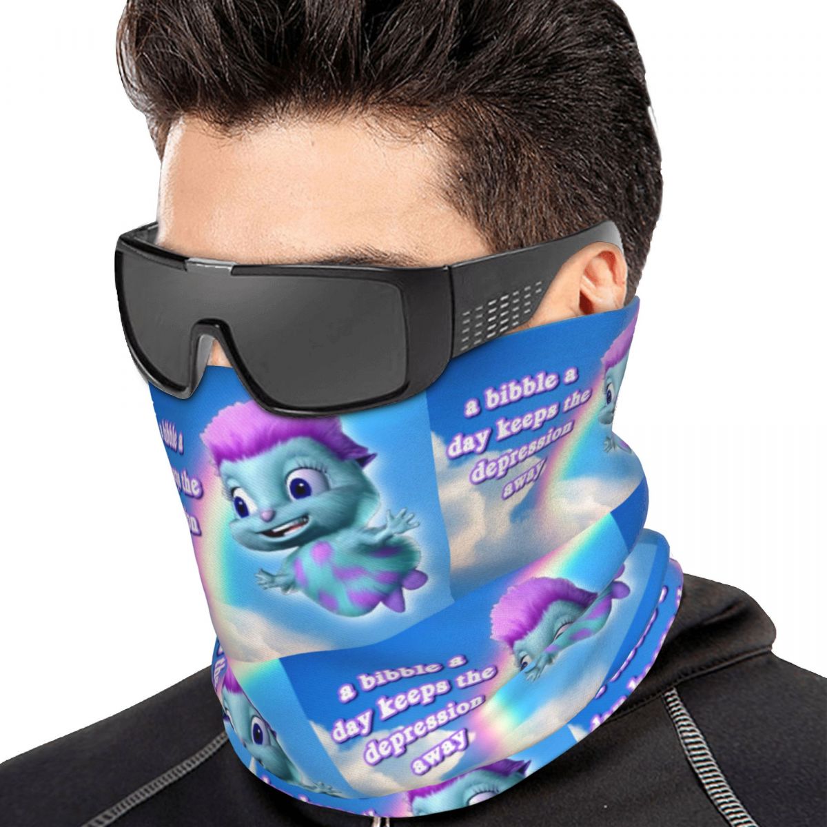 A Bibble A Days Keeps The Depr - Neck Gaiter Face Cover avis et prix