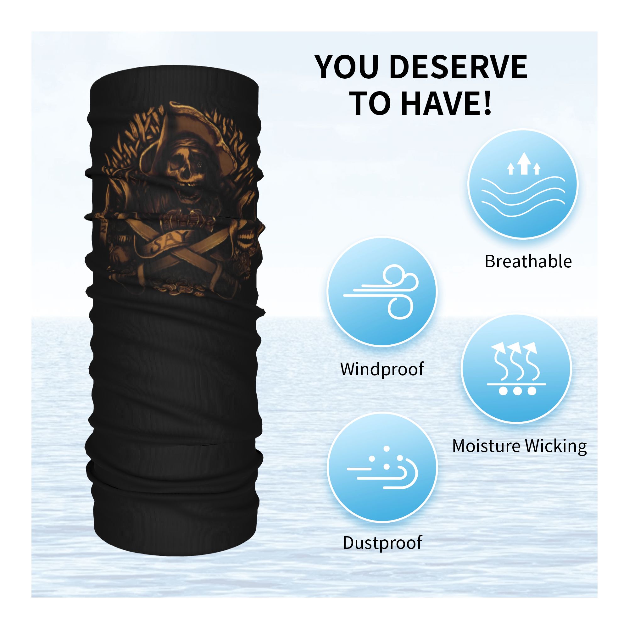 Cache-cou personnalisé « Never - Neck Gaiter Face Cover avis et prix
